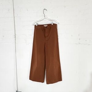 Madewell Wide Leg Crop Rust Utility Pant - Size 27